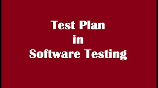 Test Plan in Software Testing [upl. by Adnohsel272]