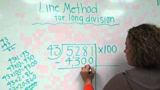 Line Method for Long Division [upl. by Quar]