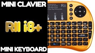 Déballage Présentation Test Mini Clavier Bluetooth Qwerty Riitek i8  RTMWK08 [upl. by Maloney434]