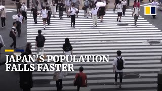 Japan’s population drops by 644000 in a single year [upl. by Ohare]