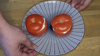 Recette pour étudiants  tomates fraîcheur au concombre [upl. by Roz638]