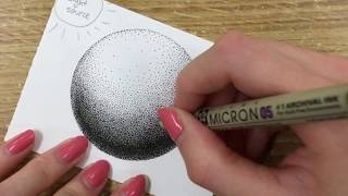 How to Draw Using Dots Stippling Tutorial  for Beginners [upl. by Rekoob285]