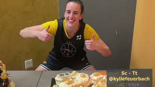 Caitlin Clark s Birthday Kylie Feuerbach Video  IOWA Womens Basketball [upl. by Longerich]