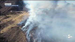 Air Force Academy fire now 75 contained after burning 168 acres [upl. by Robbert]