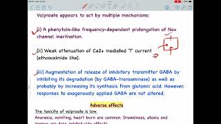 Valproic acid  Sodium valproate Mechanism of action  Anti epileptic drug [upl. by Gaye]