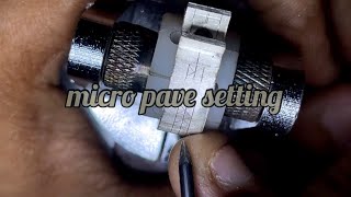 MICRO PAVE SETTING [upl. by Oirasan]