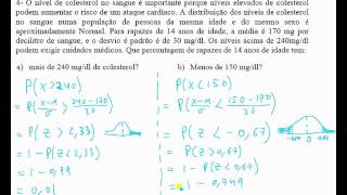 Distribuição Normal  exercício prático 4  Probabilidades [upl. by Aldarcy]