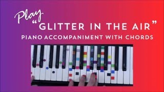 How to Play Sing Glitter In The Air  Pink  Easy Piano Chord Lesson  IVOREEZ [upl. by Schouten]