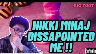 MEG COOKED NICKI MINAJ  BIG FOOT DISSTRACK RESPONSE TO MEG THEE STALLION REACTION [upl. by Nevaeh]