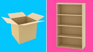 5 CARDBOARD FURNITURES IDEAS  BEST OUT OF WASTE CRAFT  EASY CARDBOARD DIY  WASTE MATERIAL CRAFT [upl. by Winer]