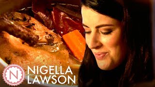 Nigella Lawsons Chicken Soup and Dumplings  Nigella Bites [upl. by Robinett]