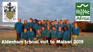 Aldenham School 2019 visit to Ripple Africa Malawi [upl. by Hinda]