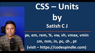 CSS Units  px   em  rem  vw vh vmax vmin ch pt cm mm in pc  Demo [upl. by Sjoberg]