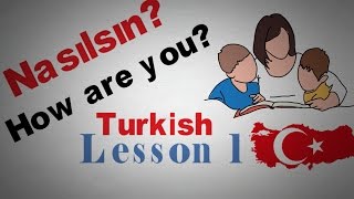 Learn Turkish Lesson 1 Greetings  Animated [upl. by Nileak]