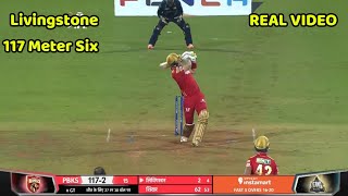 Liam Livingstone Biggest Six of Ipl 2022  Livingstone 117 meter Six  PBKS vs Gt [upl. by Kcirdahc]