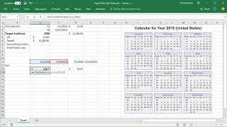 Calculate Annual Salary with annual performance review using Excel by Chris Menard [upl. by Suhsoj]