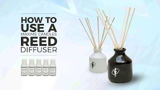 How to use Reed Diffuser  Maxime Candles [upl. by Eilac]