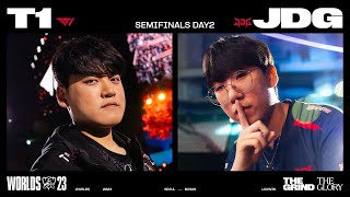 T1 vs JDG 매치 하이라이트  녹아웃 스테이지 4강 Day 2  1112  2023 월드 챔피언십 [upl. by Centonze457]