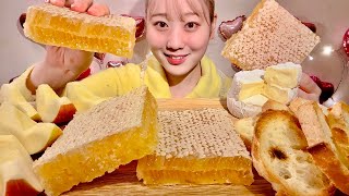 ASMR Honeycomb【Mukbang Eating Sounds】【English subtitles】 [upl. by Clougher]