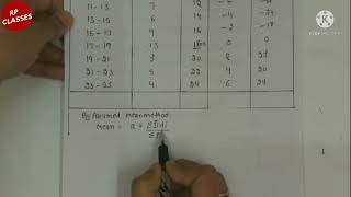 Class 10th math chapter 14 exercise 141 question 3 assumed mean method q 3 ex 141math 10th [upl. by Brittain]