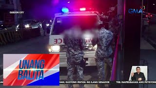 Ambulansiya van at ilang motorsiklong dumaan sa EDSA busway hinuli  Unang Balita [upl. by Lyrad]