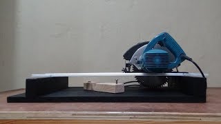 Simple Circular Saw Crosscut Jig II Homemade Circular Saw Miter Cutting Station [upl. by Bora]