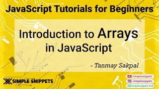 17  Introduction to Arrays in JavaScript  What are Arrays in JavaScript   JS Programming [upl. by Enavi487]