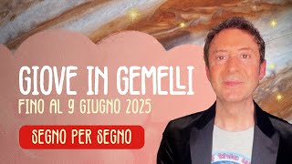 GIOVE IN GEMELLI  SEGNO PER SEGNO [upl. by Dur]