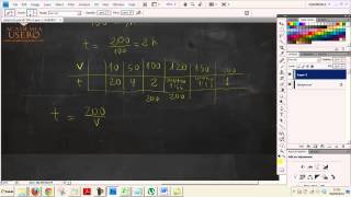 Proporcionalidad inversa velocidad y tiempo Tabla y gráfica Academia Usero Estepona [upl. by Essy418]