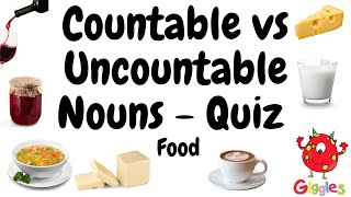 ESL Countable and Uncountable Noun quiz [upl. by Atirehgram]