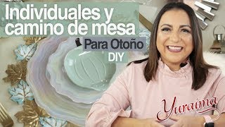 Cómo hacer manteles individuales y camino de mesa para otoño  diy [upl. by Imoen72]