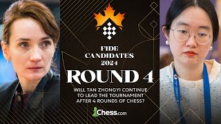 FIDE Womens Candidates 2024 Rd 4  Can Lagno Break Tan Zhongyi Dominance At Top Of The Table [upl. by Elgna53]