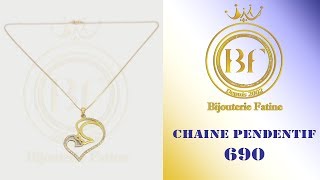 Chaine Pendentif 690 en Or 18 Carats [upl. by Fausta867]