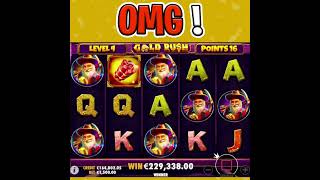 GOLD RUSH SLOT 🔥 €1500 MAX BET 😱 OMG shorts [upl. by Akimad]