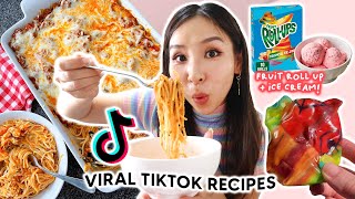 I Tried TikToks most viral recipes Im back baby 🙌🏻 [upl. by Fennell]