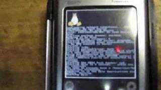 Linux en Palm Tungsten e2 [upl. by Alleynad]