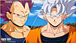 Ultra Instinct Goku Vs Ultra Ego Vegeta  Face Off  Fan Animation [upl. by Gunnar]