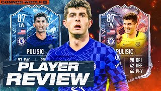 FIFA 22 87 FREEZE versus FIRE PULISIC SBC player REVIEW [upl. by Bang]