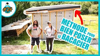 Comment poser du bac acier pour le toit dun abri de jardin   LPMDP 24 [upl. by Ylatan945]