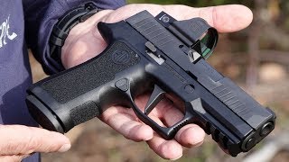 SIG Sauer P320 XCompact with Red Dot Sight Review [upl. by Yajnas651]