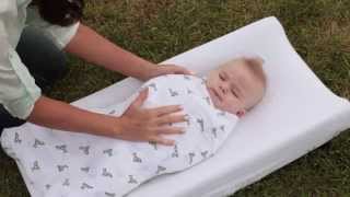 How to Swaddle a Newborn  Easy Baby Wrap Technique aden  anais [upl. by Dett]