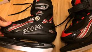 Big Fail Roces Swish Boys Adjustable Ice Skates Review [upl. by Aitercal181]