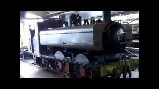 NRM Shildon August 2014 GWR Pannier Tank 5775 being repainted into GNampSR livery [upl. by Anisamoht]