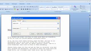 Word 2007  Suchen und Ersetzen [upl. by Alberic823]