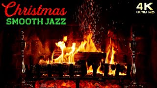 Christmas Fireplace amp Smooth Jazz Christmas Music Ambience  Instrumental Christmas Jazz Ambience [upl. by Odnumde674]