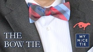 How to Tie a BOW TIE quickreview  How to Tie a Tie with a Freestyle Bow easy [upl. by Sualkin923]