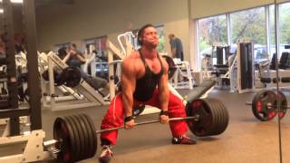 Greg Doucette IFBB PRO deadlift 6 plates 585 17 reps [upl. by Livi]