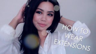 How To  Wear Clip In Hair Extensions Easy Guide to Flawless Long Hair [upl. by Nnahaid662]