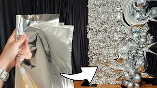 Easy Metallic Backdrop from Gift Wrap [upl. by Risteau220]