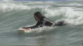 The Tom Wegener Surfie wood paipo style surfboard [upl. by Evangelin]